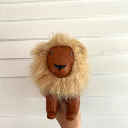 Handmade Leather Lion Toy