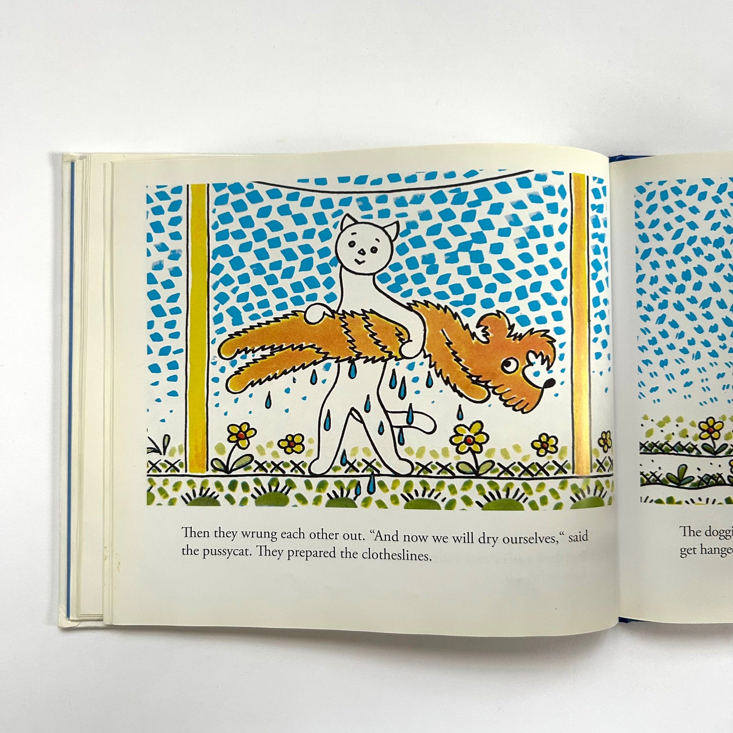 A Doggie and a Pussycat: How They Were Washing the Floor