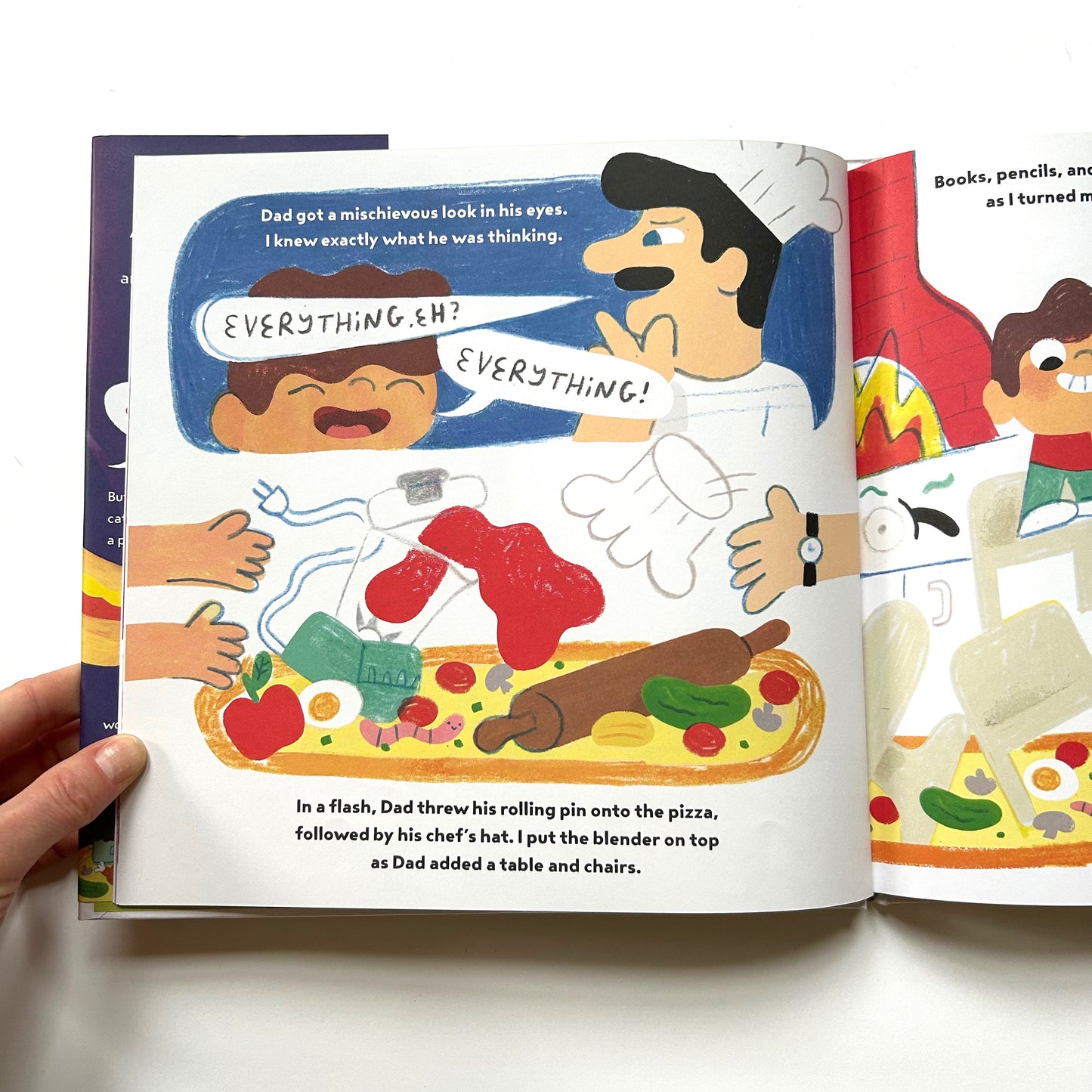 A Pizza With Everything On It