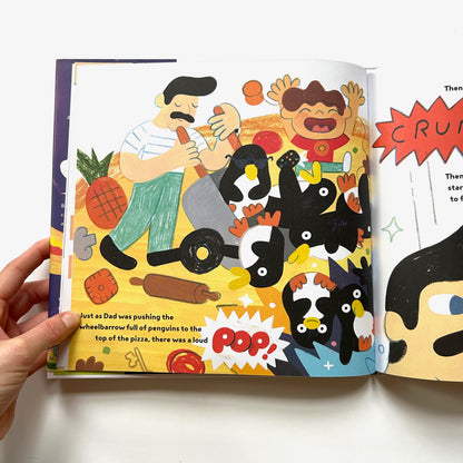 A Pizza With Everything On It