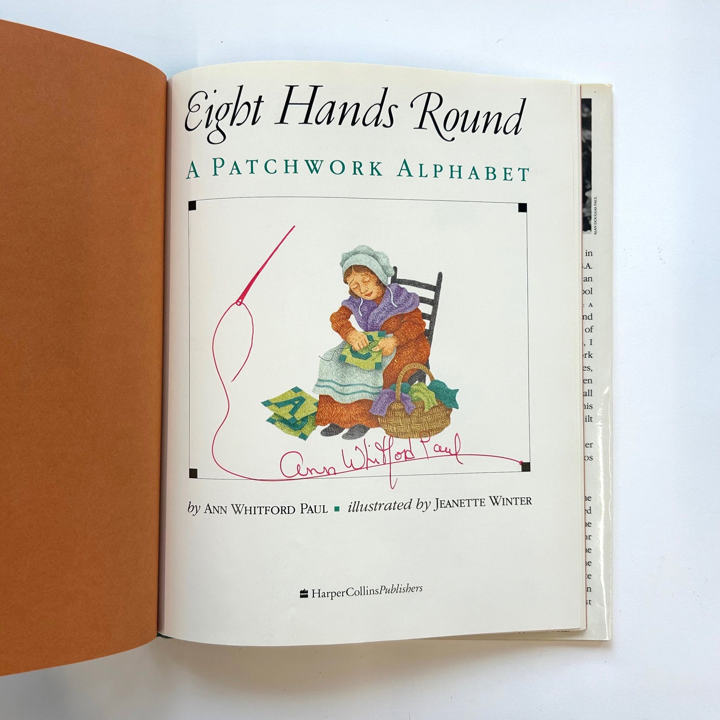 Eight Hands Round: A Patchwork Alphabet (Signed)